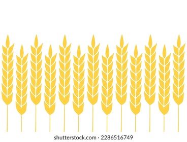 Wheat pattern wallpaper. oat symbol. free space for text. rice sign. Rice pattern wallpaper.