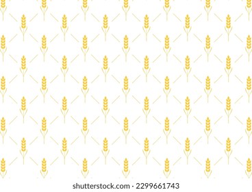 Wheat pattern wallpaper. oat symbol. free space for text. rice sign. Rice pattern wallpaper.