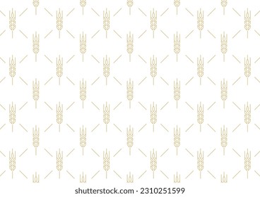 Wheat pattern wallpaper. oat symbol. free space for text. rice sign. Rice pattern wallpaper.