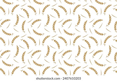 Wheat pattern wallpaper. oat symbol. free space for text. rice sign. Rice pattern wallpaper.