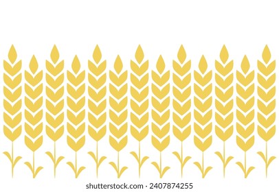 Wheat pattern wallpaper. oat symbol. free space for text. rice sign. Rice pattern wallpaper.