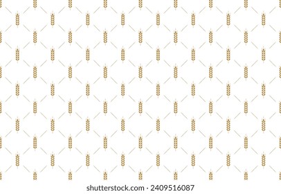 Wheat pattern wallpaper. oat symbol. free space for text. rice sign. Rice pattern wallpaper.