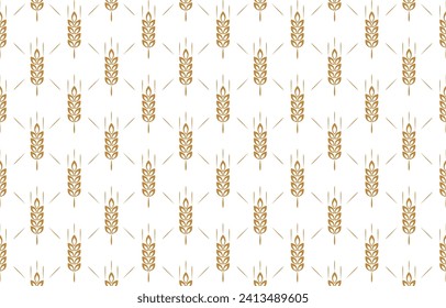 Wheat pattern wallpaper. oat symbol. free space for text. rice sign. Rice pattern wallpaper.