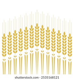 Wheat pattern wallpaper. oat symbol. free space for text. rice sign. Rice pattern wallpaper.