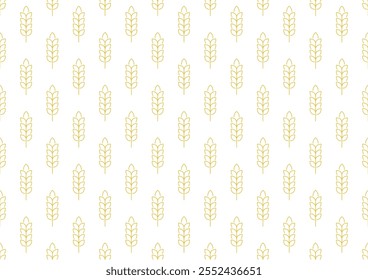 Papel de parede padrão de trigo. símbolo de aveia. espaço livre para texto. sinal de arroz. Papel de parede padrão de arroz.