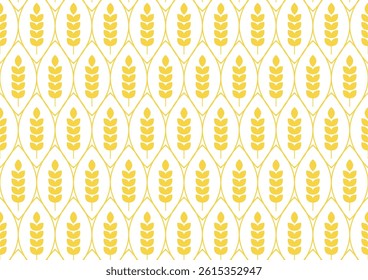 Wheat pattern wallpaper. oat symbol. free space for text. rice sign. Rice pattern wallpaper.