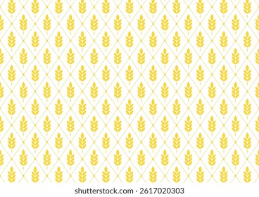 Wheat pattern wallpaper. oat symbol. free space for text. rice sign. Rice pattern wallpaper.