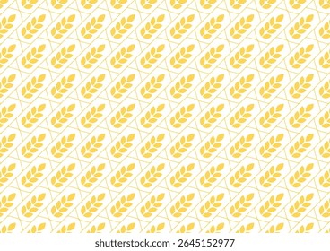 Wheat pattern wallpaper. oat symbol. free space for text. rice sign. Rice pattern wallpaper.