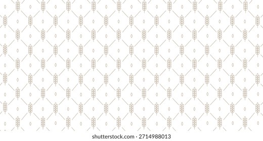 Fondo de pantalla de patrón de trigo. símbolo de avena. espacio libre para texto. signo de arroz. Fondo de pantalla de patrón de arroz.