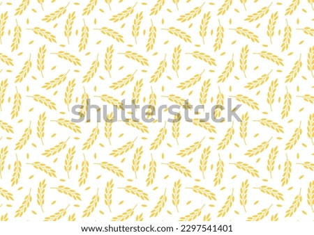 Wheat pattern wallpaper. oat symbol. free space for text. rice sign. Rice pattern wallpaper.