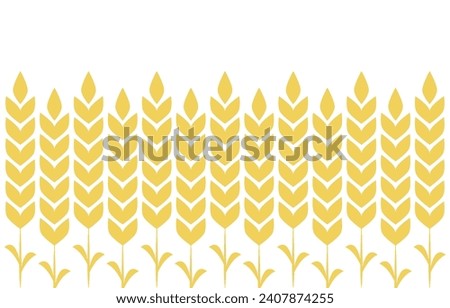 Wheat pattern wallpaper. oat symbol. free space for text. rice sign. Rice pattern wallpaper.