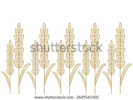 Wheat pattern wallpaper. oat symbol. free space for text. rice sign. Rice pattern wallpaper.