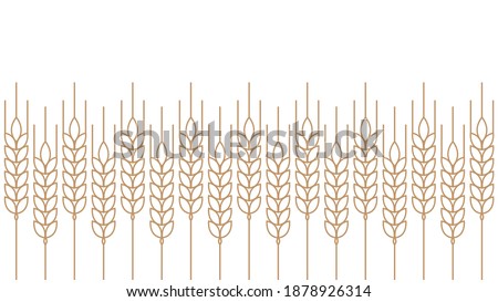 Wheat pattern wallpaper. Rice sign. Rice pattern wallpaper.