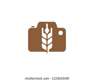 Wheat Photo Icon Logo Design Element