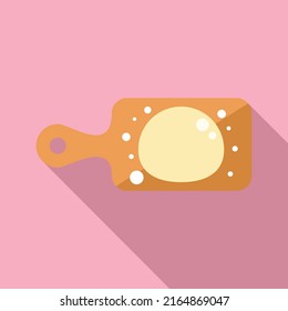 Icono de masa de alfiler de trigo vector plano. Tablero de pan. Cocina de cocina