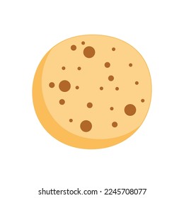 Wheat pita bread. Ingredient for cook tortilla, burrito, taco, burritos, tacos. Realistic loaves. Food design
