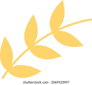 Weizenpflanze, Illustration, Vektorgrafik, auf weißem Hintergrund.