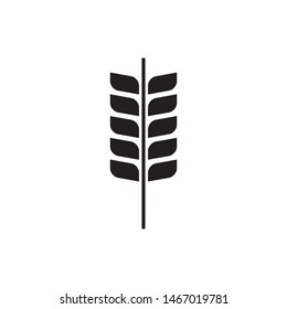 Wheat plant logo template vector bake icon design