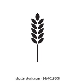 Wheat plant logo template vector bake icon design