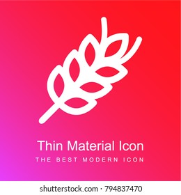 Wheat red and pink gradient material white icon minimal design