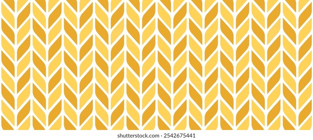 Wheat or rice grain pattern. Oat grain seamless background. Wheat cereal seed texture. Abstract organic seamless pattern. Vector illustration isolated on white background.