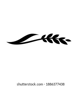 Wheat Rice Logo Sprig of Wheat Sprig of Rice Symbol