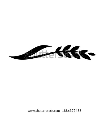 Wheat Rice Logo Sprig of Wheat Sprig of Rice Symbol