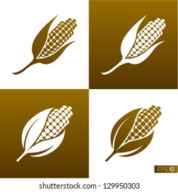 Trigo y centeno. Elementos para el diseño. Conjunto de iconos.