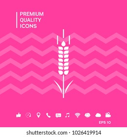 Wheat or rye spikelet symbol