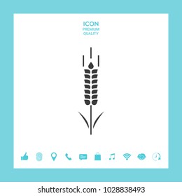 Wheat or rye spikelet symbol