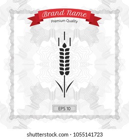 Wheat or rye spikelet symbol