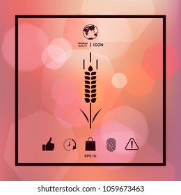 Wheat or rye spikelet symbol