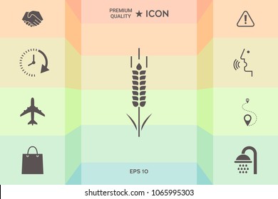 Wheat or rye spikelet symbol