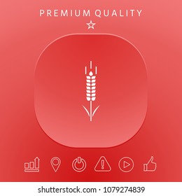 Wheat or rye spikelet symbol