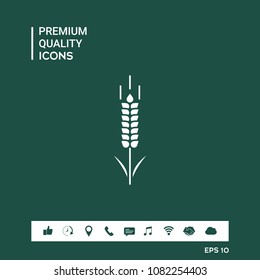 Wheat or rye spikelet symbol