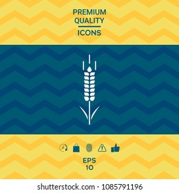 Wheat or rye spikelet symbol