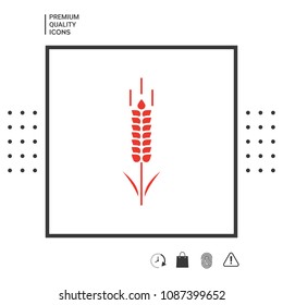 Wheat or rye spikelet symbol