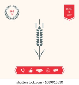 Wheat or rye spikelet symbol