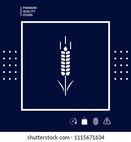 Wheat or rye spikelet symbol
