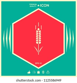 Wheat or rye spikelet symbol
