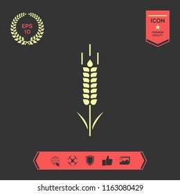 Wheat or rye spikelet symbol