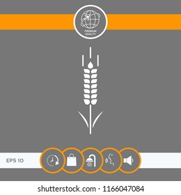 Wheat or rye spikelet symbol