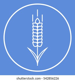 Wheat or rye spikelet symbol