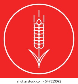Wheat or rye spikelet symbol