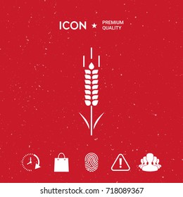 Wheat or rye spikelet symbol