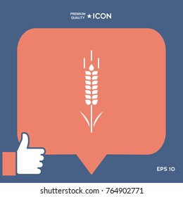 Wheat or rye spikelet symbol
