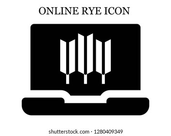 Wheat search icon. Editable Wheat search icon for web or mobile.