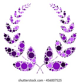 wheat shape vector design by color point