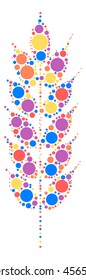 wheat shape vector design by color point