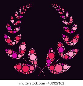 wheat shape vector design by color point
